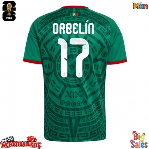 Mexico Orbelin Pineda #17 Replica Home Stadium Shirt World Cup 2026 Short Sleeve